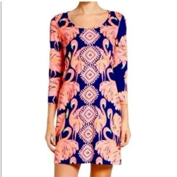 Lilly Pulitzer Flamingo Beacon Gimme Some Leg Dress - Picture 1 of 8